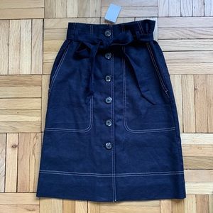 NWT J. Crew denim skirt size 00